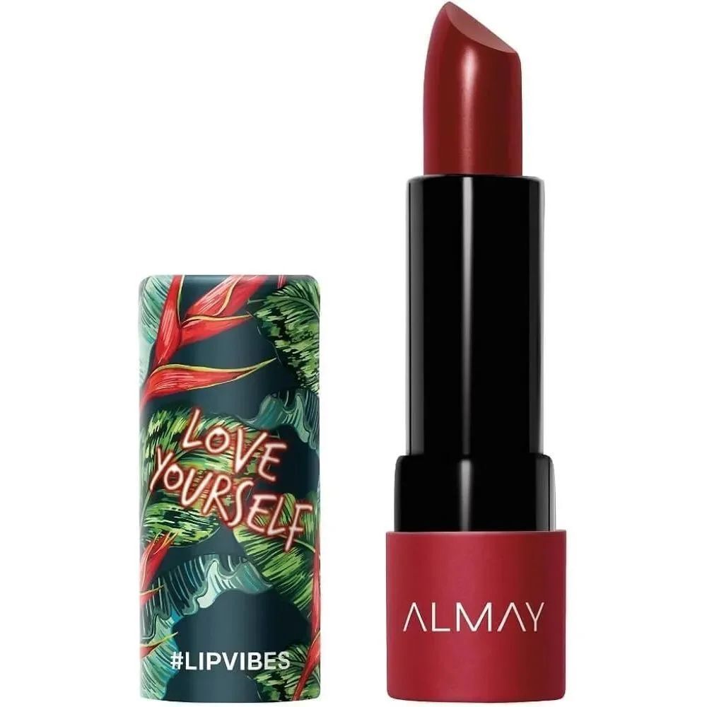 Almay Lip Vibes Cream Lipstick in Love Yourself 230 Rich Brick Red